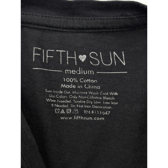 Howling Wolf Moon Desert Black Graphic Crew Neck T-Shirt Womens SIze Medium - Picture 4 of 5